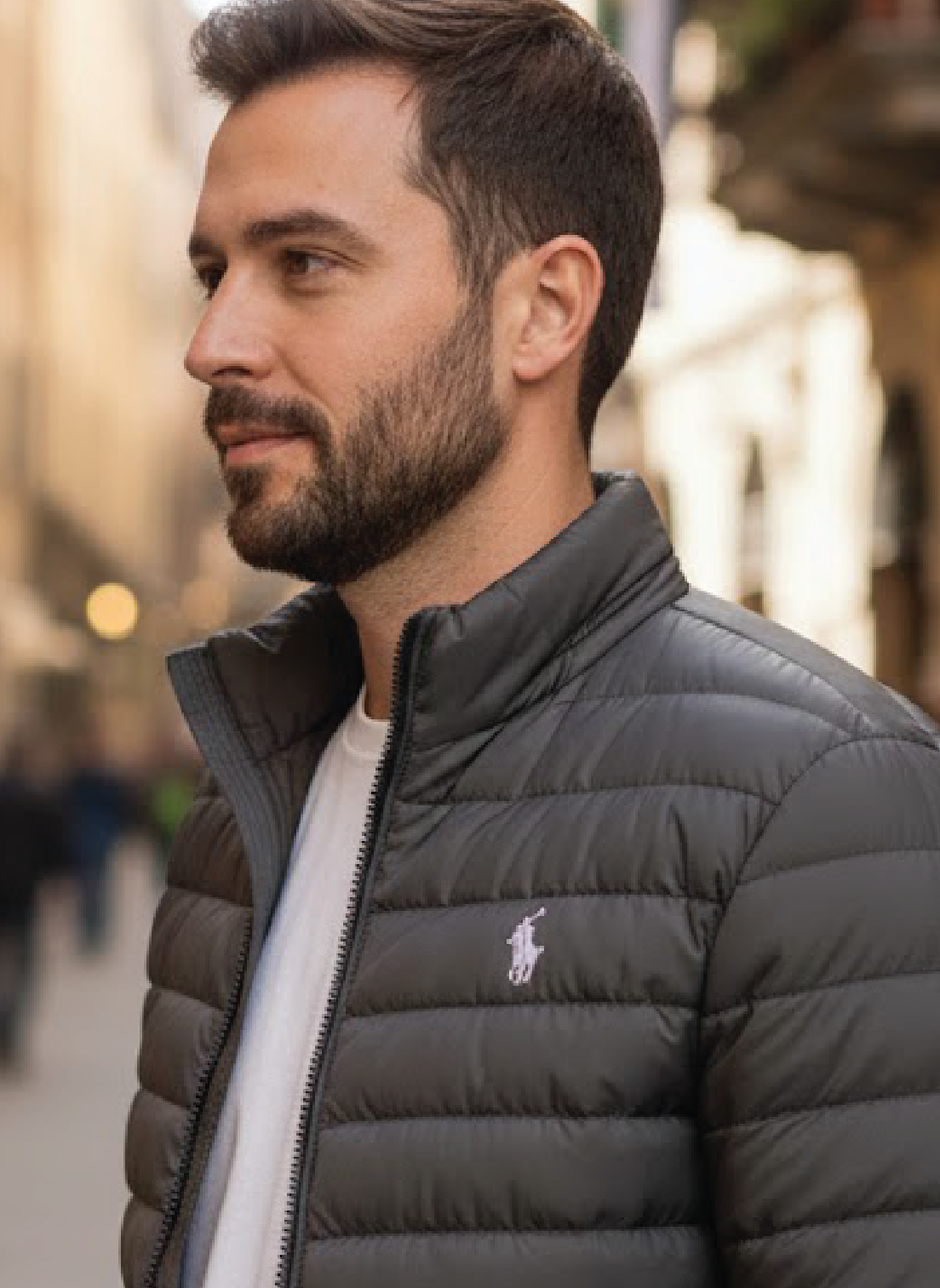 EXCLUSIVE CHARCOAL PUFFER JACKET