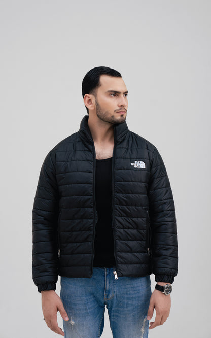 Black color puffer jacket