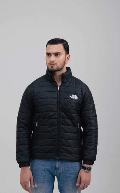 Black color puffer jacket
