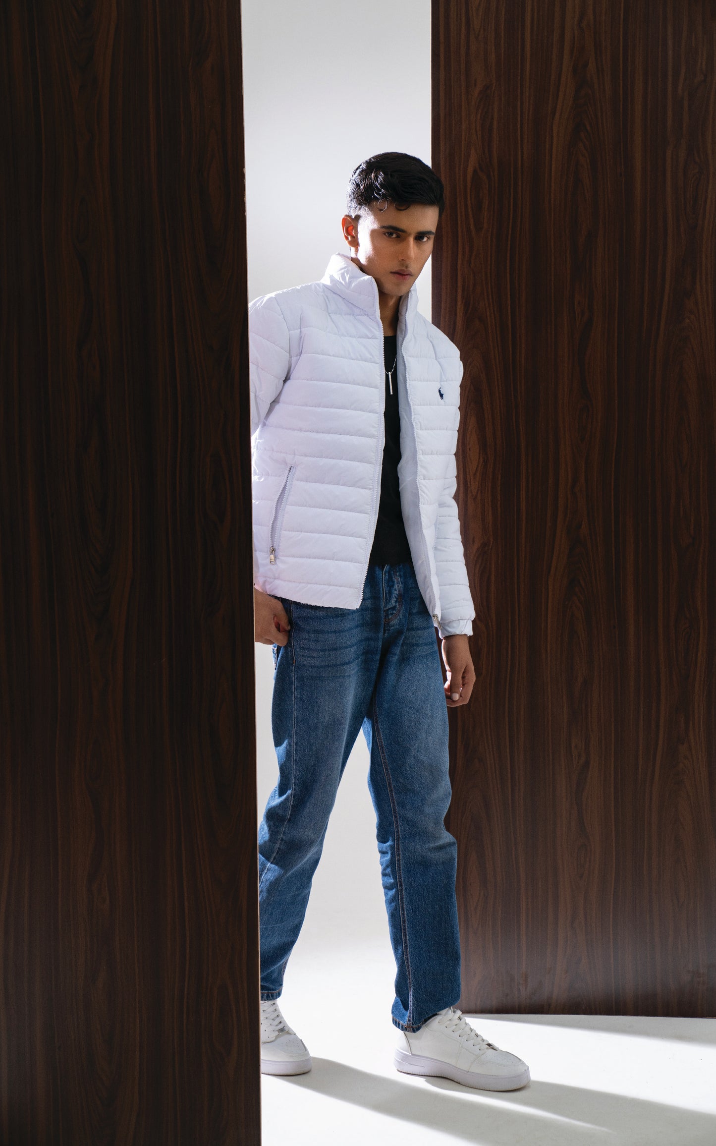 White color puffer jacket