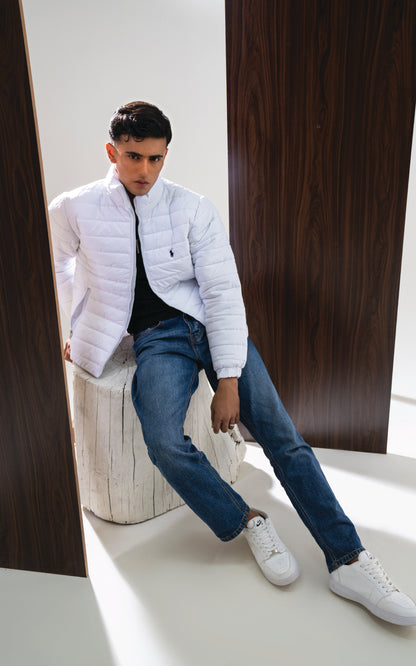 White color puffer jacket