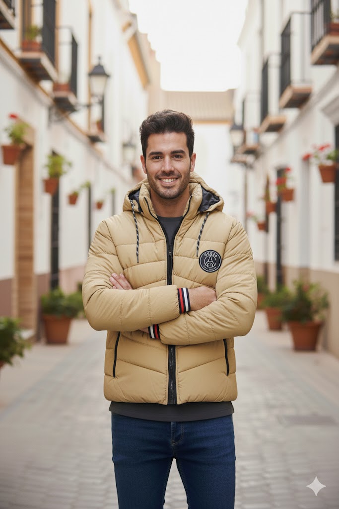 EXCLUSIVE BEIGE PUFFER JACKET