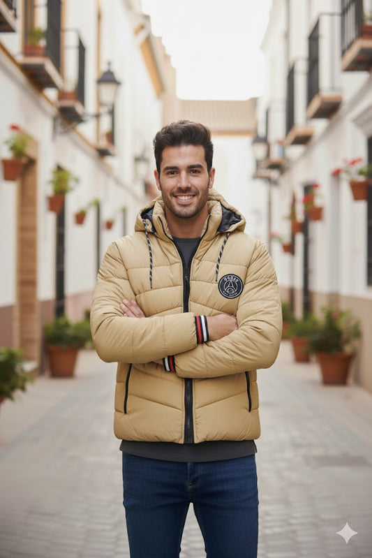 EXCLUSIVE BEIGE PUFFER JACKET