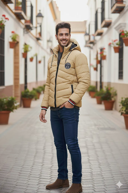 EXCLUSIVE BEIGE PUFFER JACKET