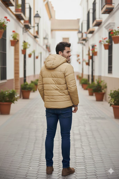 EXCLUSIVE BEIGE PUFFER JACKET